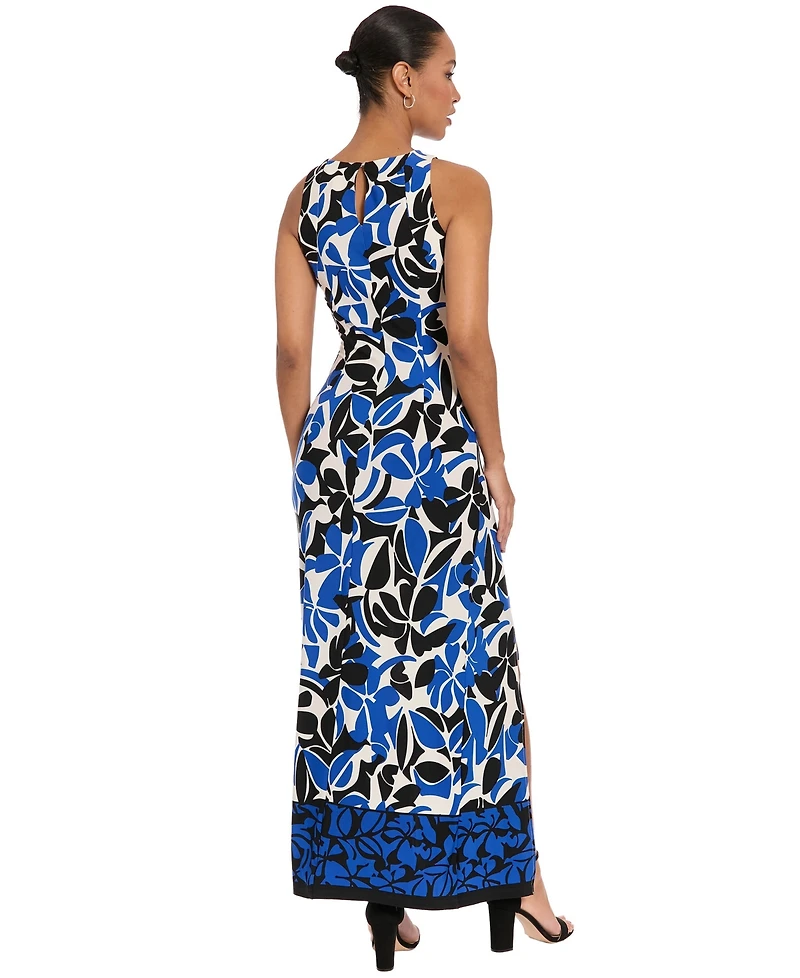 London Times Petite Halter Neck Maxi Dress