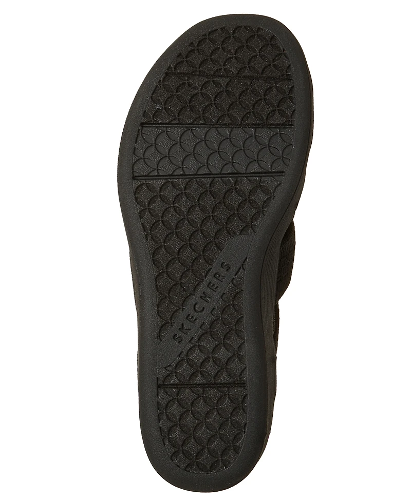 Skechers Women's Parallel Lite Knit Cut Out Slingback Wedge Sandals from Finish Line