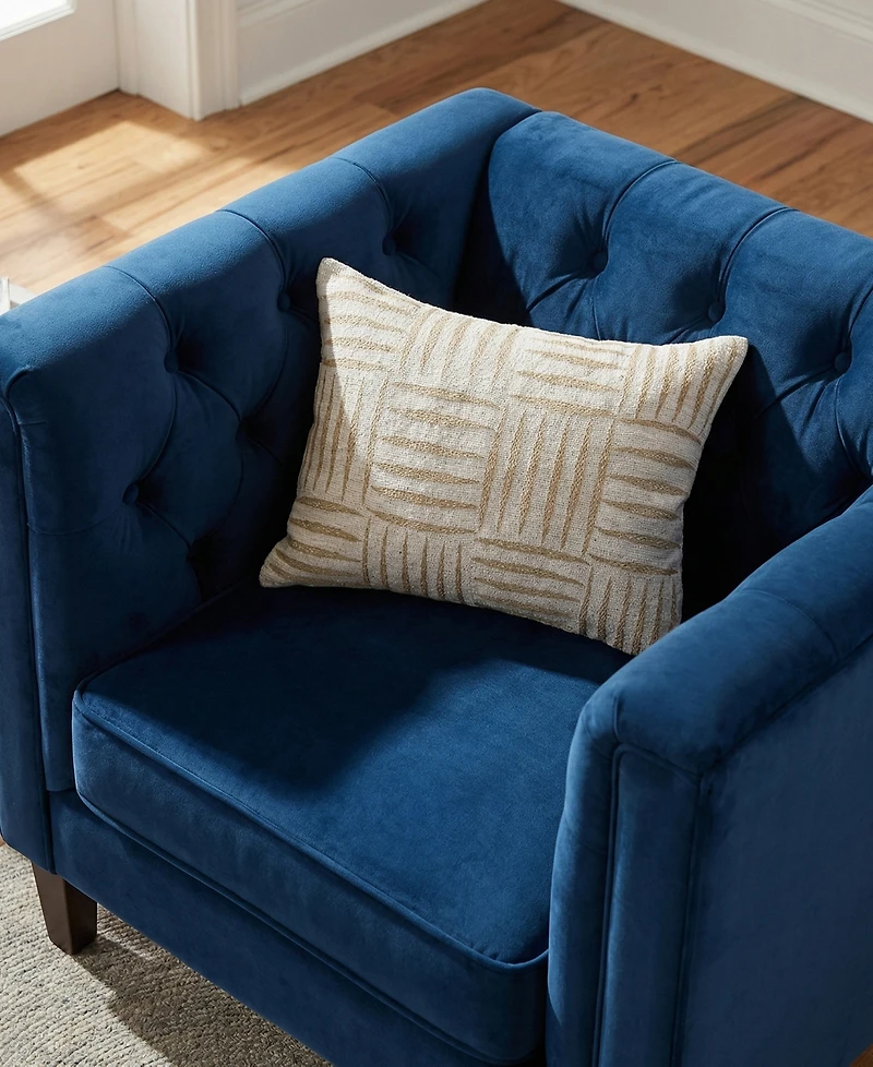 Rizzy Home Grace Cotton Blend Decorative Pillow, 14" x 20"