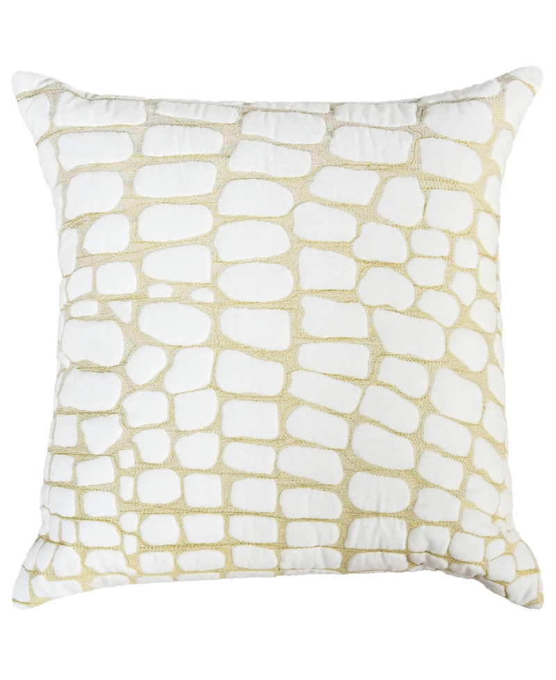 Rizzy Home Rose Cotton Decorative Pillow, 22" x 22"