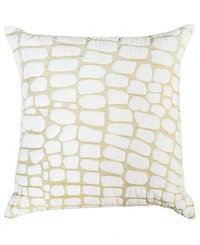 Rizzy Home Rose Cotton Decorative Pillow, 22" x 22"