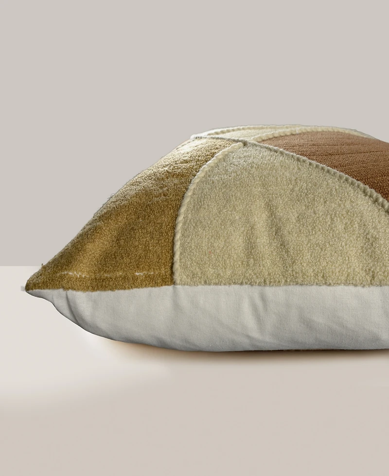 Rizzy Home Francy Cotton Decorative Pillow, 18" x 18"