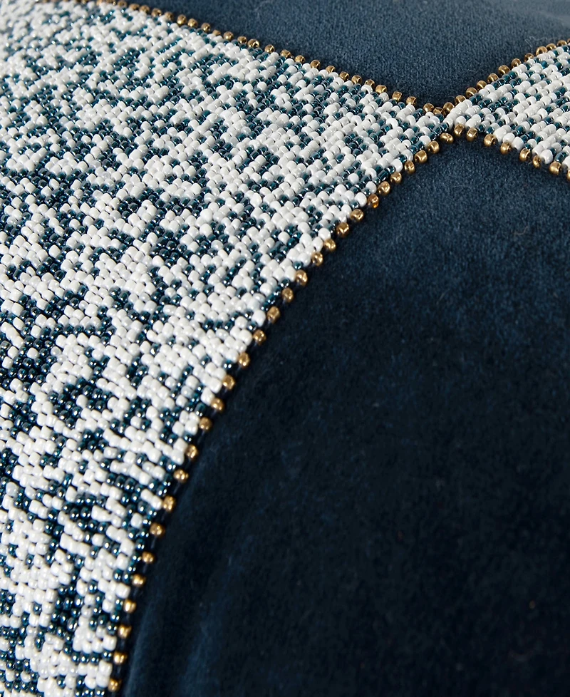 Rizzy Home Laine Cotton Velvet Decorative Pillow, 14" x 20"