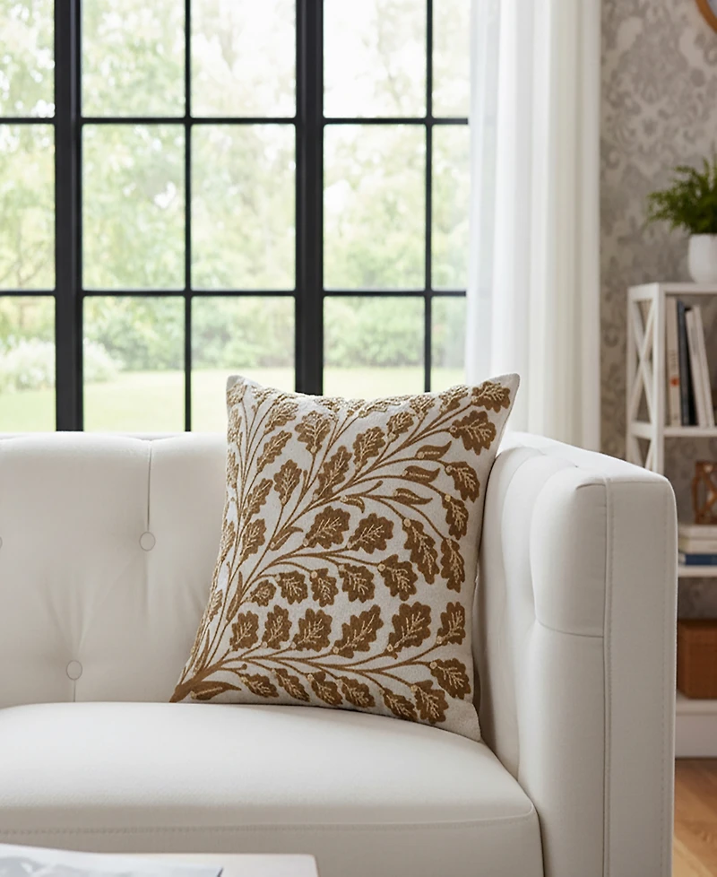 Rizzy Home Elizabeth Cotton Decorative Pillow, 18" x