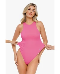 Popilush Women's Cloudsense Sleeveless Cutaway Round Neck Bodysuit