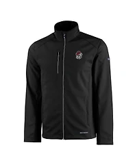 Cutter & Buck Men's Black Georgia Bulldogs Evoke Eco Softshell Full-Zip Jacket
