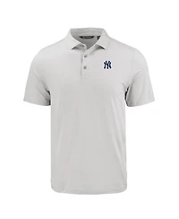 Cutter & Buck Men's White New York Yankees Coastline Epic Comfort Eco Polo Shirt