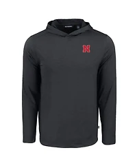 Cutter & Buck Men's Black Nebraska Huskers Coastline Epic Comfort Eco Long Sleeve Hoodie