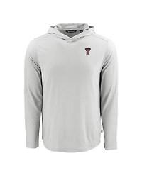 Cutter & Buck Men's Gray Texas Tech Red Raiders Coastline Epic Comfort Eco Long Sleeve Hoodie