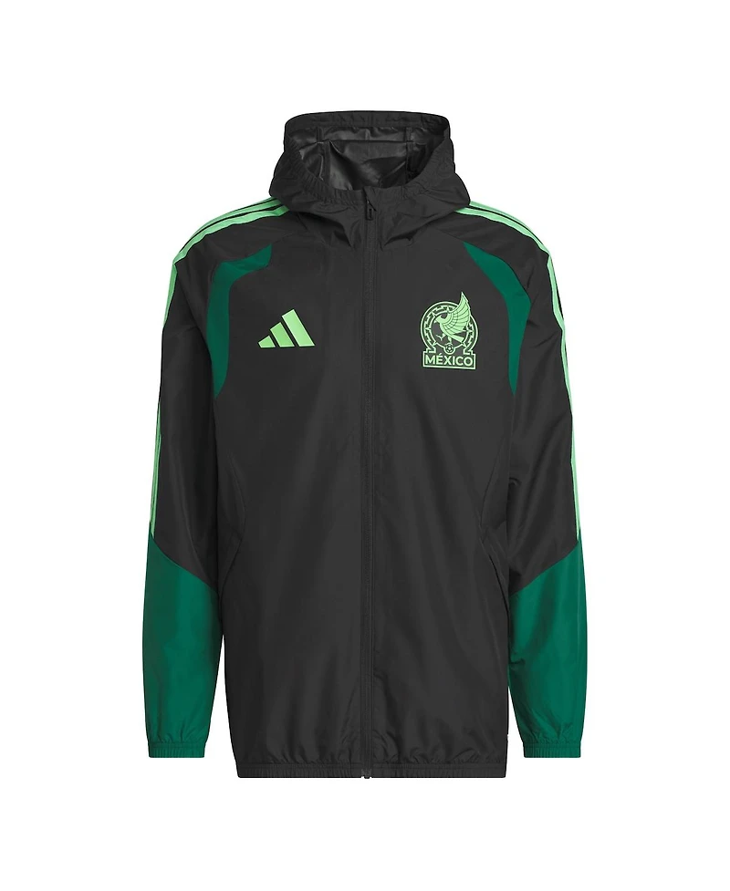 Adidas Men's Black Mexico National Team Fifa x World Cup 2026 Tiro All Weather Full-Zip Jacket
