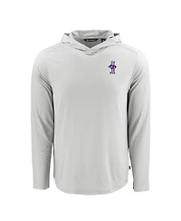 Cutter & Buck Men's Gray Kansas State Wildcats Coastline Epic Comfort Eco Long Sleeve Hoodie