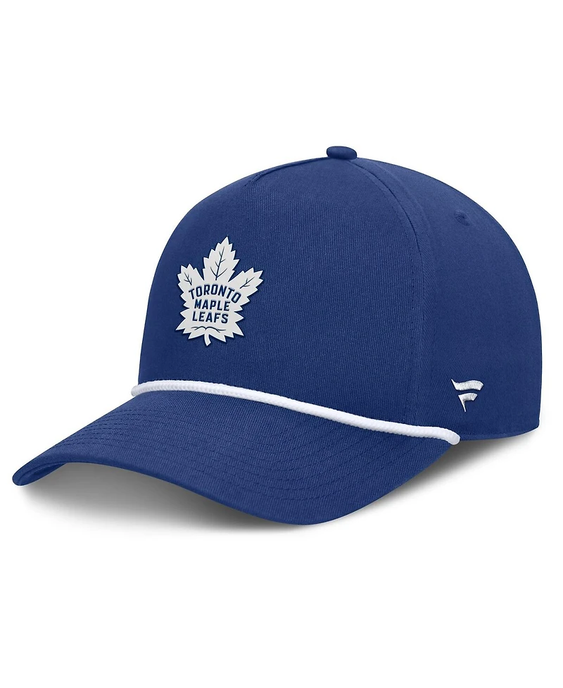 Fanatics Men's Blue Toronto Maple Leaf's Authentic Pro Rink Roper A-Frame Adjustable Hat