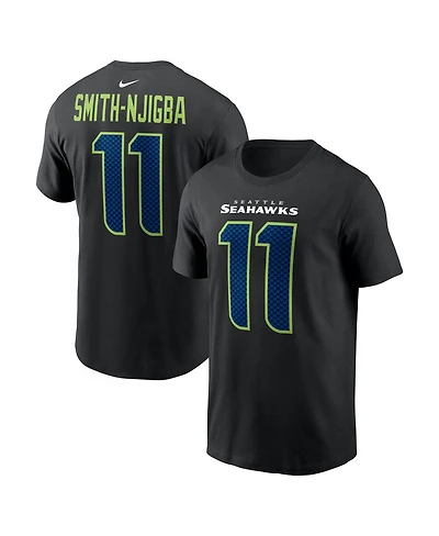 Nike Men's Jaxon Smith-Njigba Black Seattle Seahawks Carbon Name & Number T-Shirt
