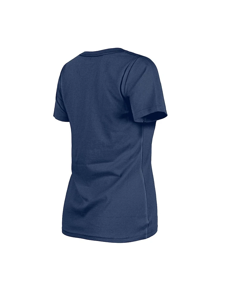 New Era Women's Navy Houston Astros Little Miss 2 V-Neck T-Shirt