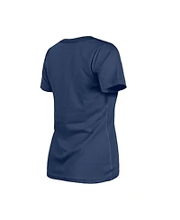 New Era Women's Navy Houston Astros Little Miss 2 V-Neck T-Shirt