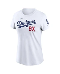 Nike Women's White Los Angeles Dodgers T-Shirt