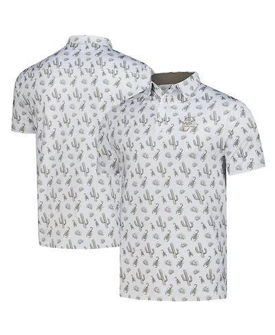 Flomotion Men's Gray Wm Phoenix Open Calyspo Cactus Polo Shirt