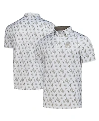 Flomotion Men's Gray Wm Phoenix Open Calyspo Cactus Polo Shirt