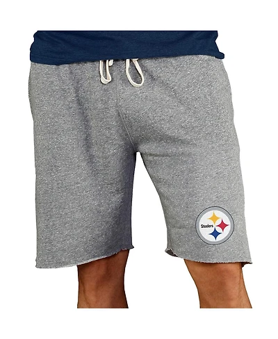 Concepts Sport Men's Gray Pittsburgh Steelers Mainstream Terry Shorts