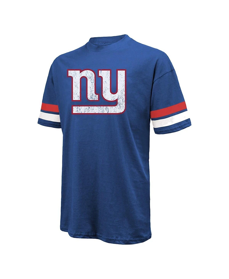 Majestic Threads Men's Jaxson Dart Royal New York Giants Oversized T-Shirt