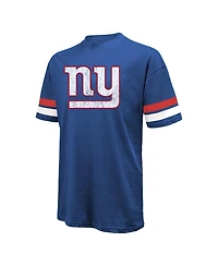 Majestic Threads Men's Jaxson Dart Royal New York Giants Oversized T-Shirt