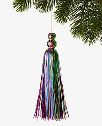 Holiday Lane Merry Magic Metallic Tassel Ornament, Macy's Exclusive