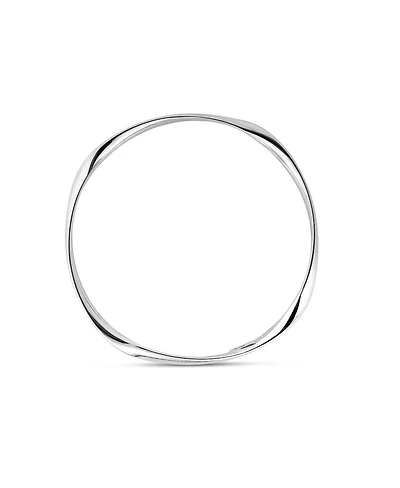 The Lovery Sculpted Bangle Bracelet Sterling Silver