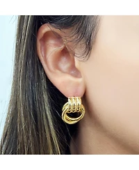 The Lovery Gold Doorknocker Stud Earring 14K Gold-Plated Sterling Silver
