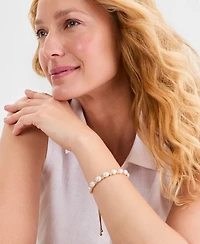 Charter Club Imitation Pearl Slider Bracelet, Macy's Exclusive
