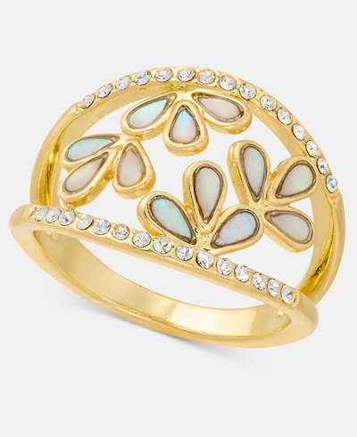 Charter Club Mother-of-Pearl & Cubic Zirconia Ring, Macy's Exclusive