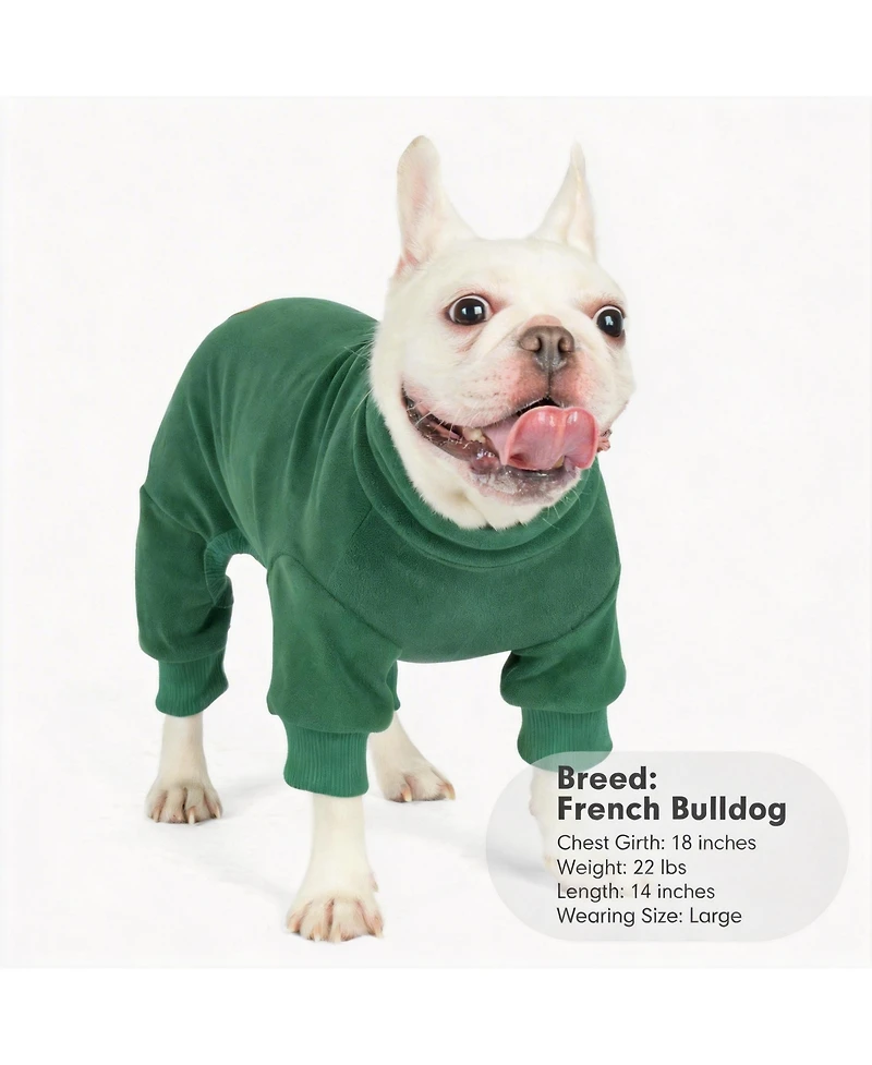 Aronkl Dog Fleece Pajamas - Comfortable, Stretchy, Warm, Multifunctional
