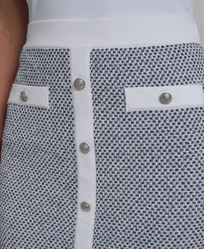 Karl Lagerfeld Paris Women's Pull-On Sweater Skirt