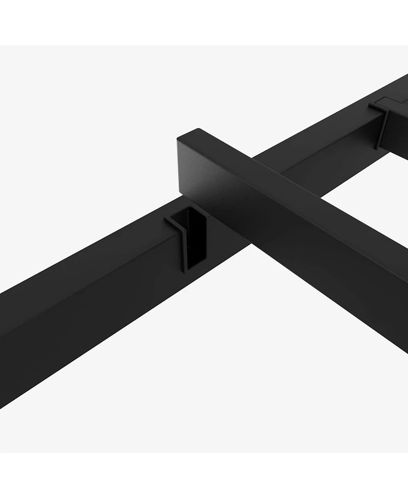 gaomon Platform Bed Frame, Metal with Unique Fist Design Headboard, Under Bed Storage, No Box Spring Required, Easy Assembly Noise Free