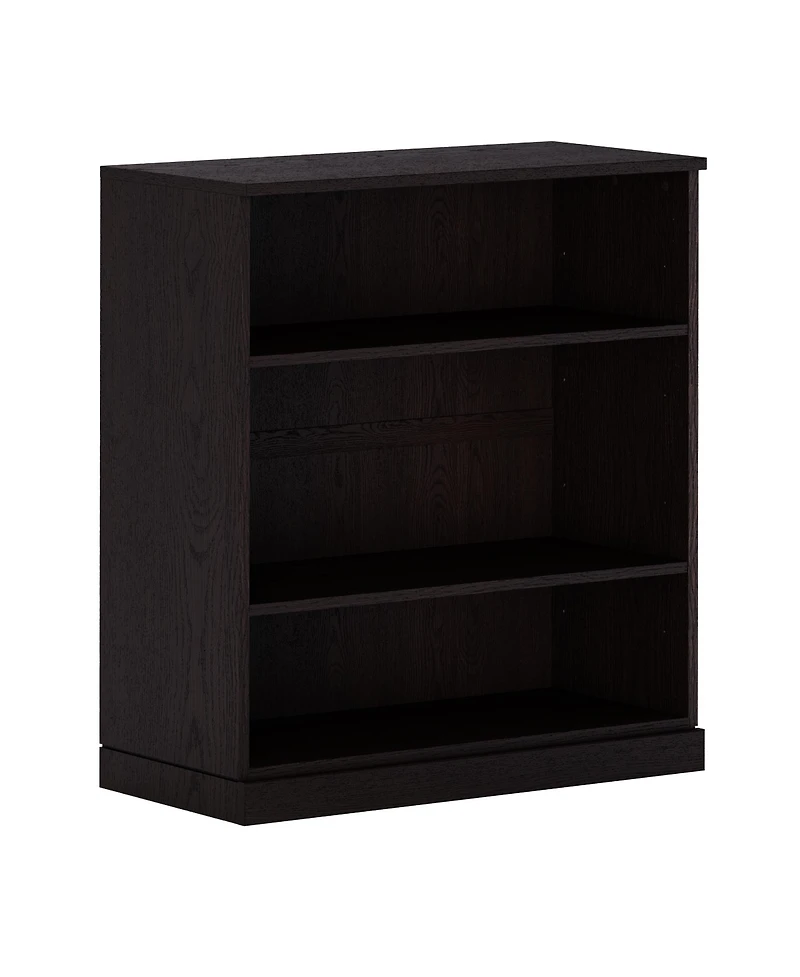 Palace Imports Premium 100% Solid European Oak Hardwood 3-Shelf Modular Bookcase – Wide, Tall