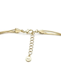 And Now This 18K Gold Plated or Silver Plated Double Layered Necklace