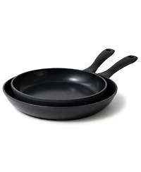 Alva 2pc Nonstick Ceramic Frying Pan Set – Chemical-Free, Ultra-Durable, Stress-Free Cleanup