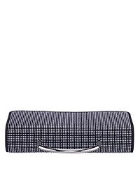 Nina Elongated Crystal Magnetic Snap Satchel Bag