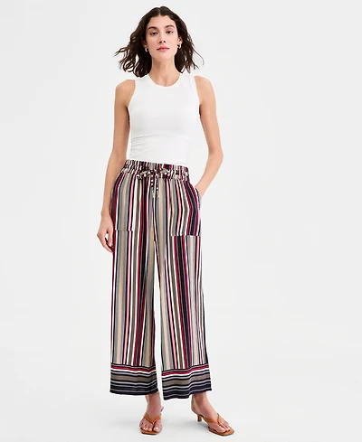 Nautica Women's Striped Pull-On Pants