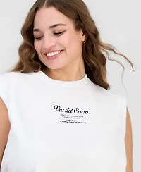 And Now this Trendy Plus Cotton Graphic-Print Muscle T-Shirt, Macy's Exclusive