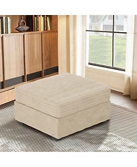 Xizzi Modular Sectional Sofa Ottoman Seat Module, 32.7" for Diy Combination L U V Shaped,Plush Corduroy Loveseat Chair Living Ro