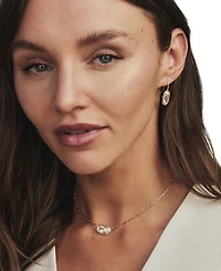 Kendra Scott Cubic Zirconia Lee Luxe Oval Drop Earrings