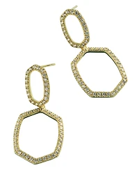Kendra Scott Cubic Zirconia Open Daphne Pave Open Frame Drop Earrings