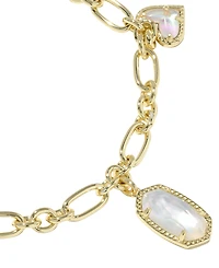 Kendra Scott Multi-Stone & Imitation Pearls Icon Charm Bracelet