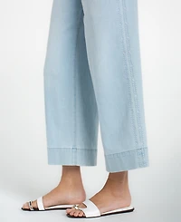 Liverpool Los Angeles Petite Stride Crop Wide-Leg Jeans
