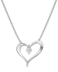 Macy's Lab Grown Diamond (1/10 ct. t.w.) Pendant Necklace in Sterling Silver