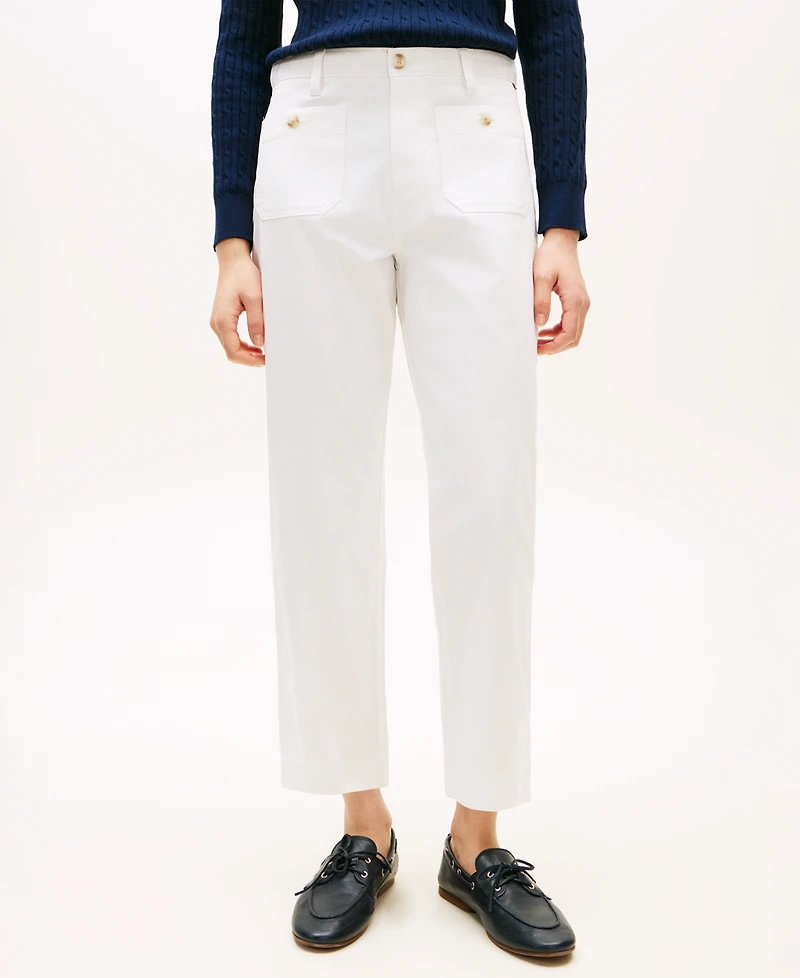 Tommy Hilfiger Women's Twill Patch Pocket Chinos Pants