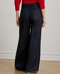Lauren Ralph Women's Twill Wide-Leg Pants