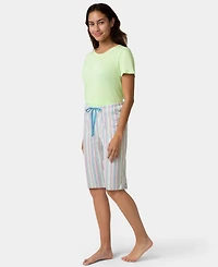 Hue Women's Straight N Narrow Pj Bermuda