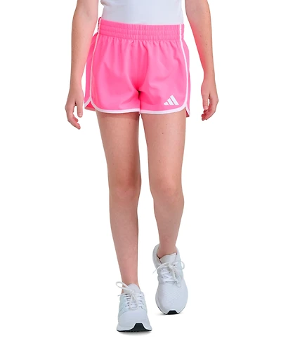 adidas Girls' 8-16 Waistband Woven Pacer Shorts