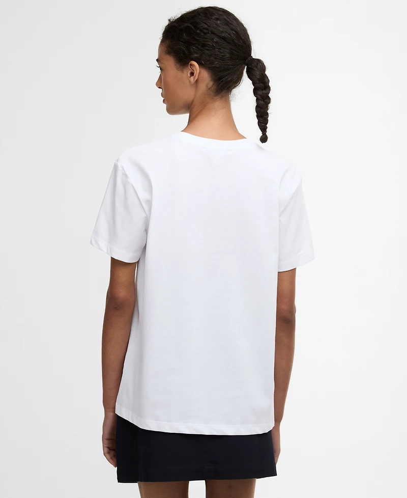 Barbour Women's Short-Sleeve Dog Photo Graphic T-Shirt